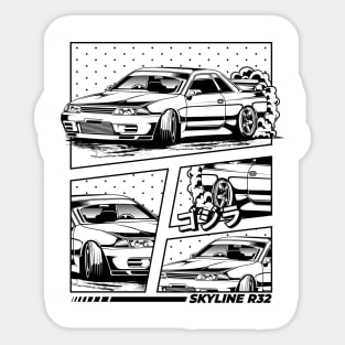 Nissan Skyline R32 Drift Sticker